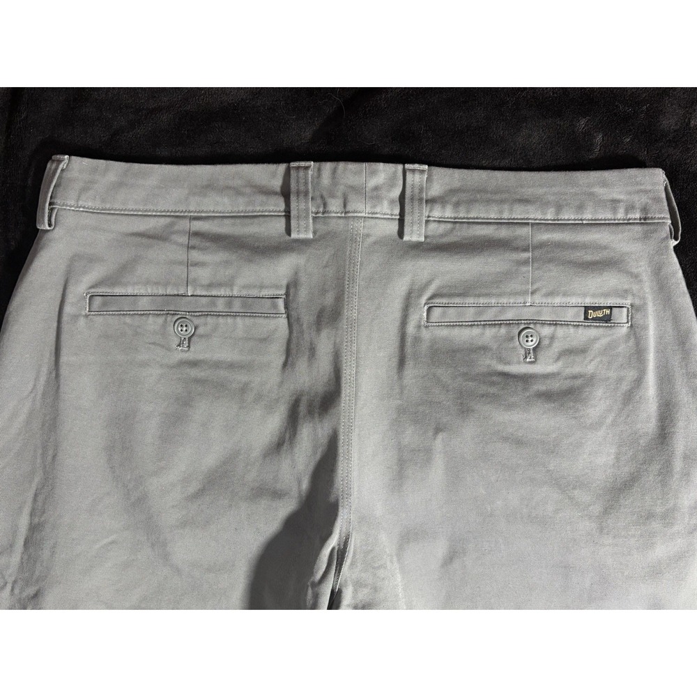 Duluth Trading Carpenter Pants Gray Relaxed Fit 36x34 New Roomy Utility Fit - Picture 6 of 9